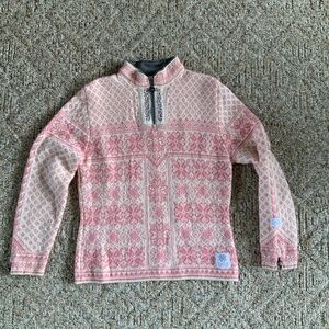Authentic Pink Quarter Zip Olympics Dale of Norway